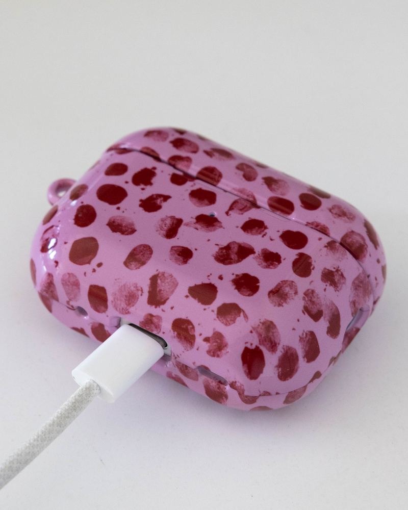 AirPods case with a botanical print