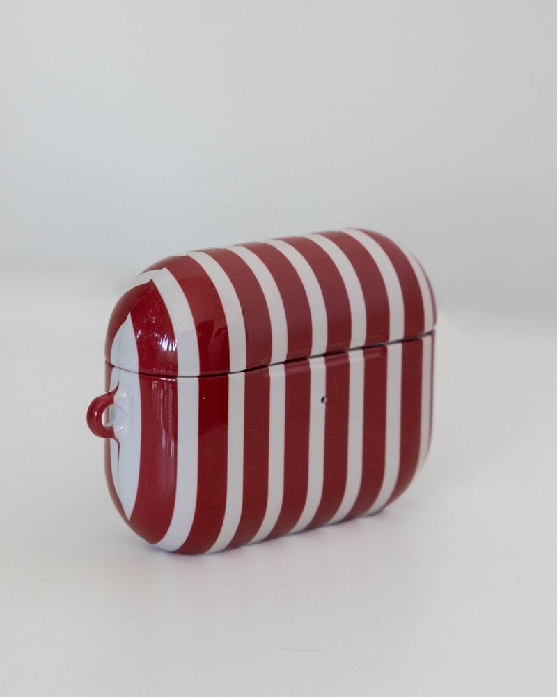 AirPods case with a graphic pattern